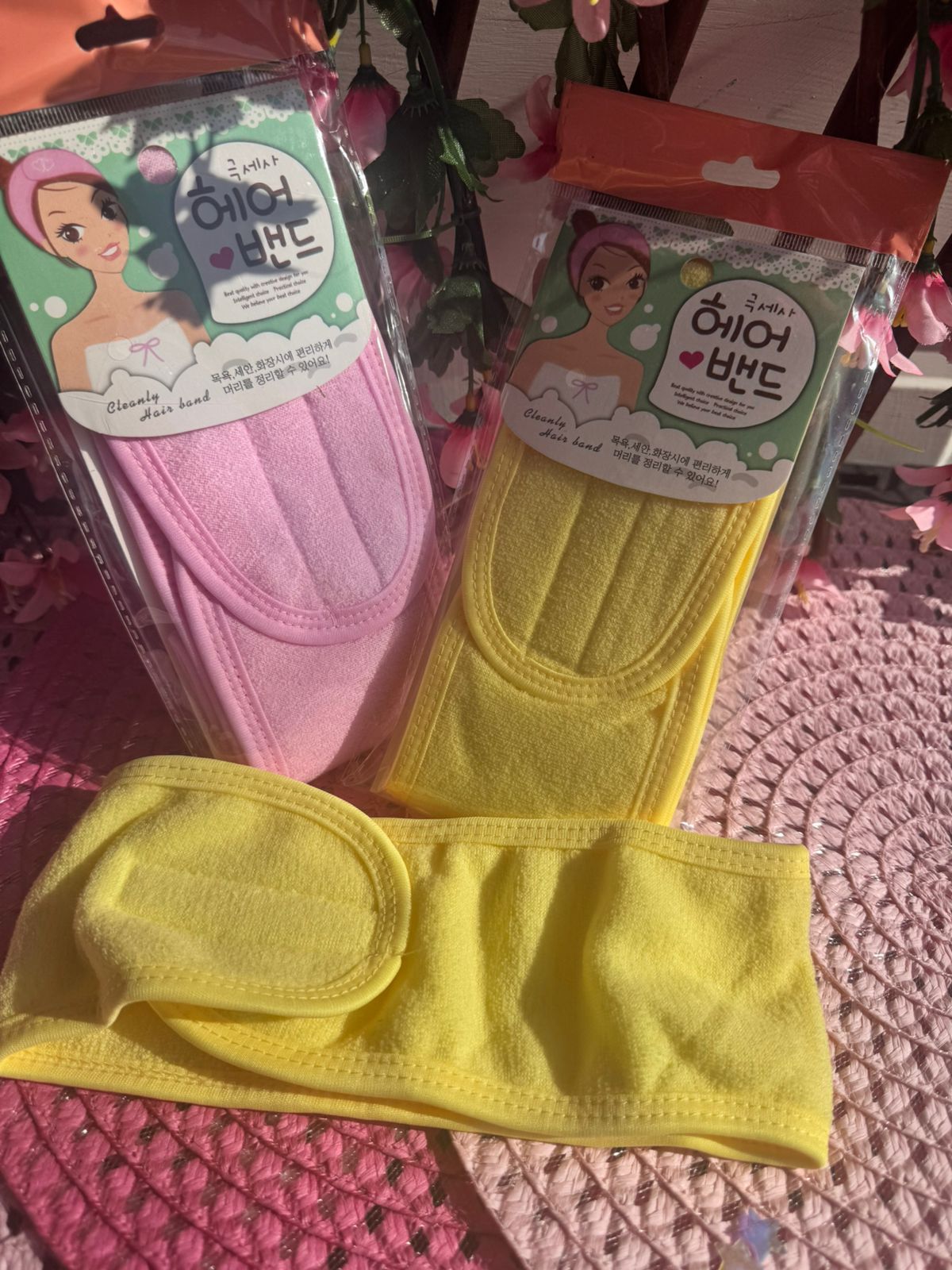 Vincha de toalla para maquillaje